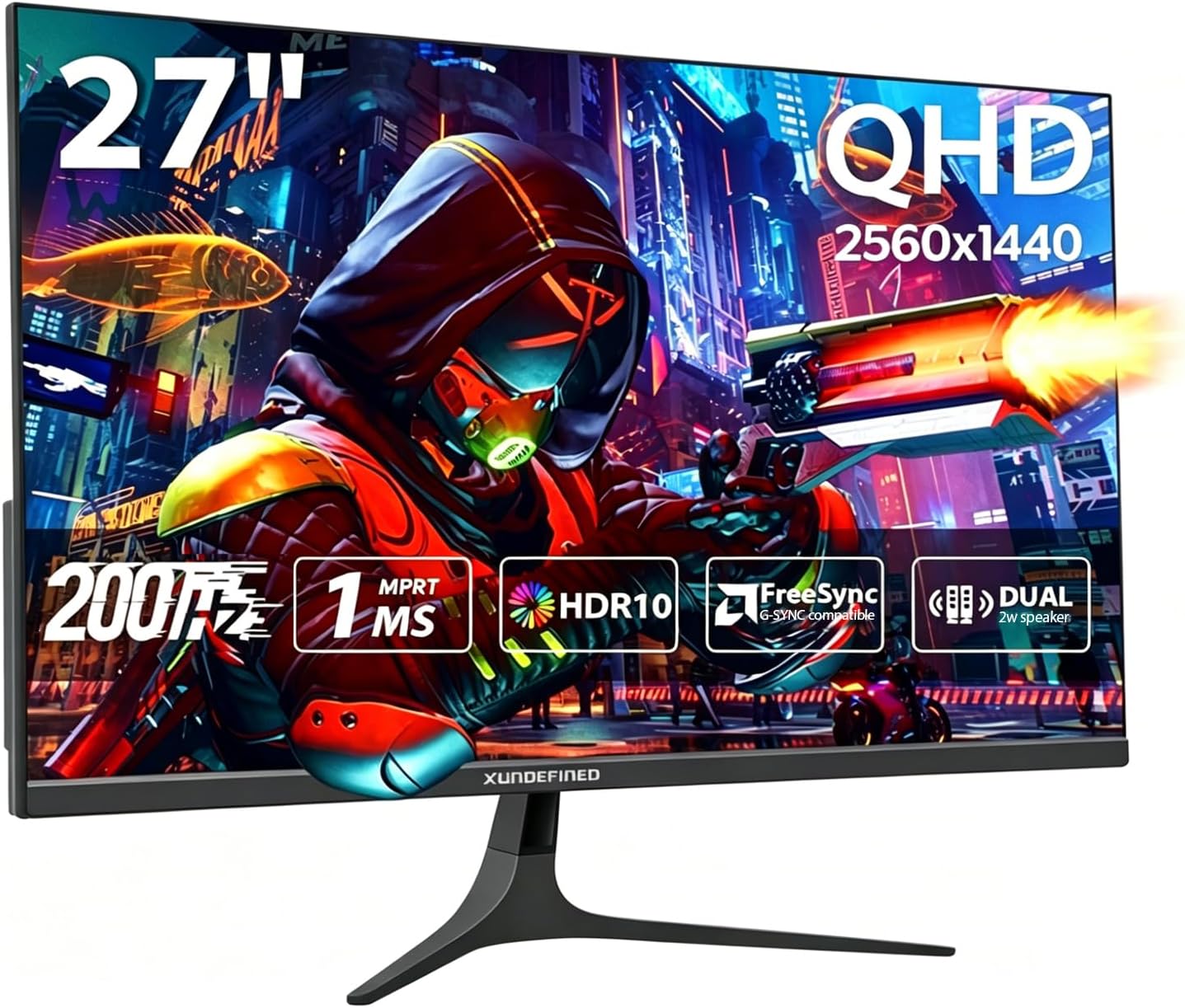 XUNDEFINED 27" 1440P 200Hz Écran Gaming IPS — Écrans d'ordinateur