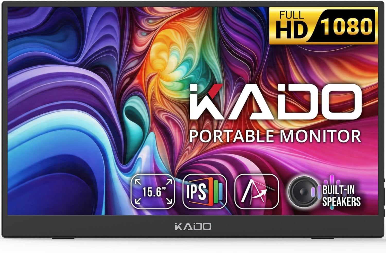 Kado Portable Monitor 15.6-inch FHD 1080p IPS — Computer Monitor