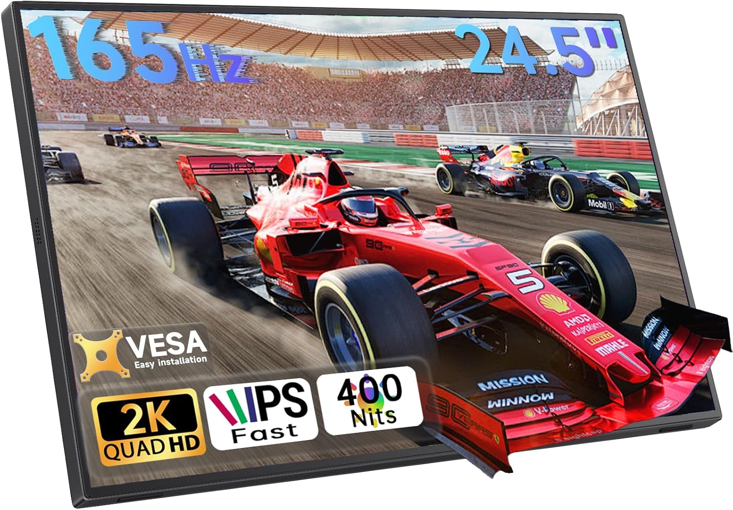 Moniteur portable 24.5" 2K 165Hz IPS USB-C HDMI — Écrans d'ordinateur