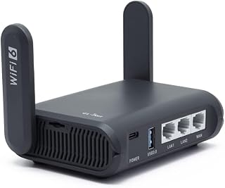 GL.iNet GL-AXT1800 Slate AX Dual-Band Wi-Fi 6 Portable Router