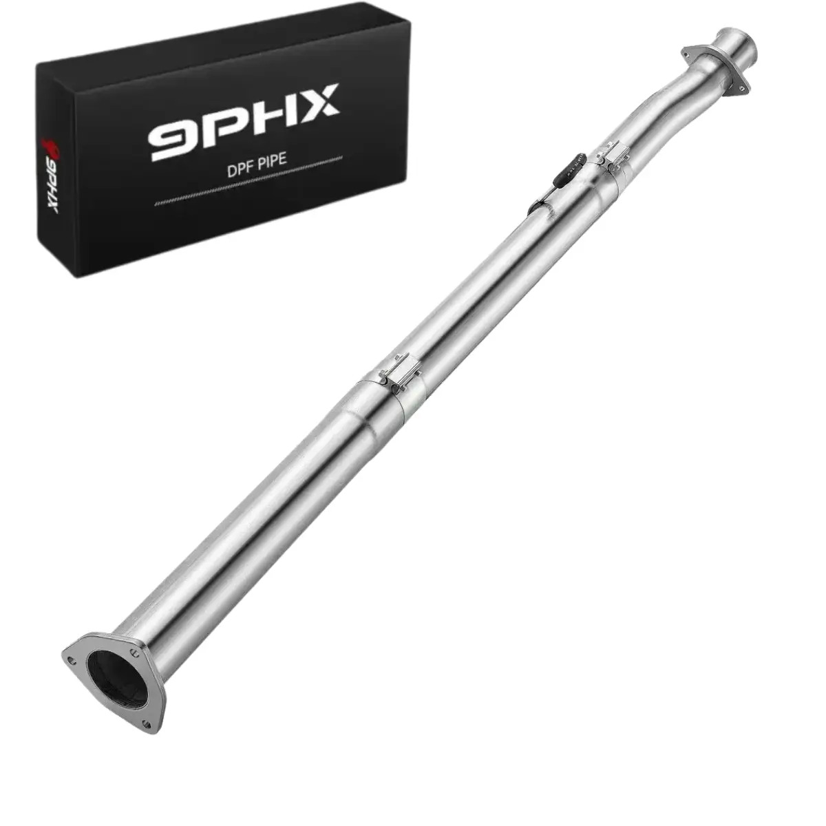 9PHX 4" Cat & DPF Delete Race Pipe for 2011-2023 Ford Powerstroke F250 F350 F450 — Performance Exhaust & Emissions