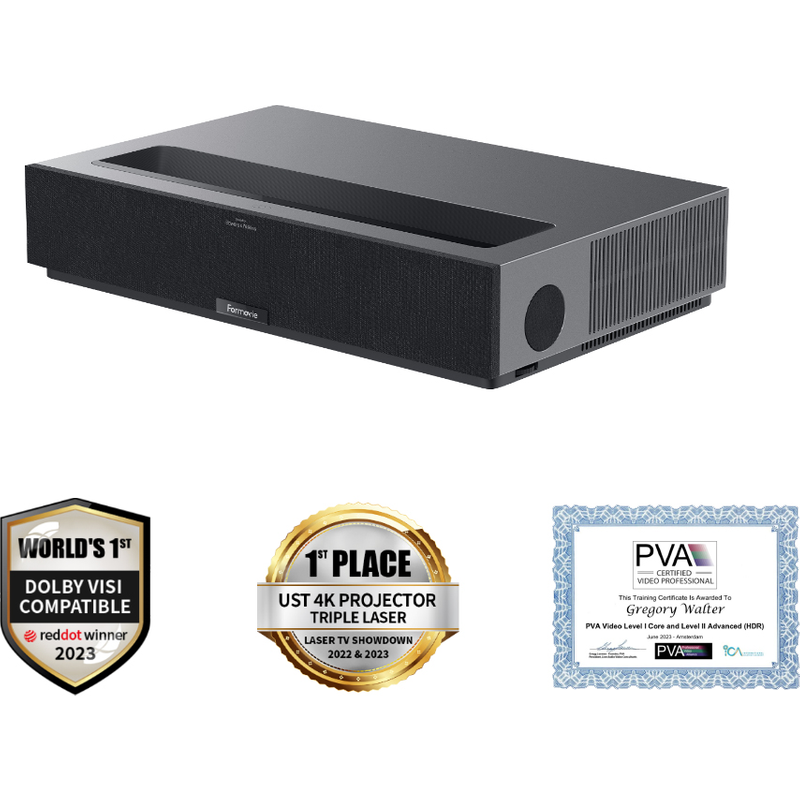 Projecteur laser à courte portée Formovie Theater avec Google Assistant 4K UST — Projecteur portatif