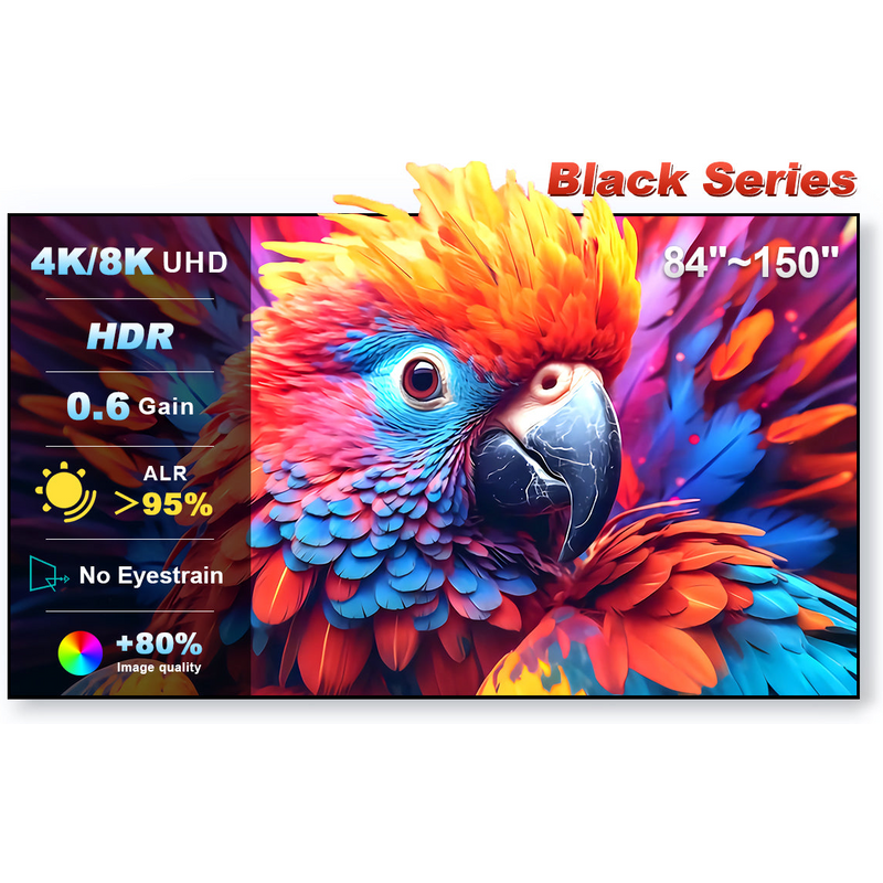NothingProjector Black Series 84''-150'' ALR/CLR Ultra Short Throw Screen