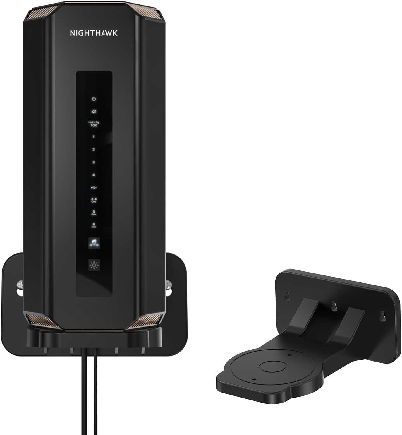XLTTYWL Orbi WiFi 7 Wall Mount – Black ABS — Wifi Router