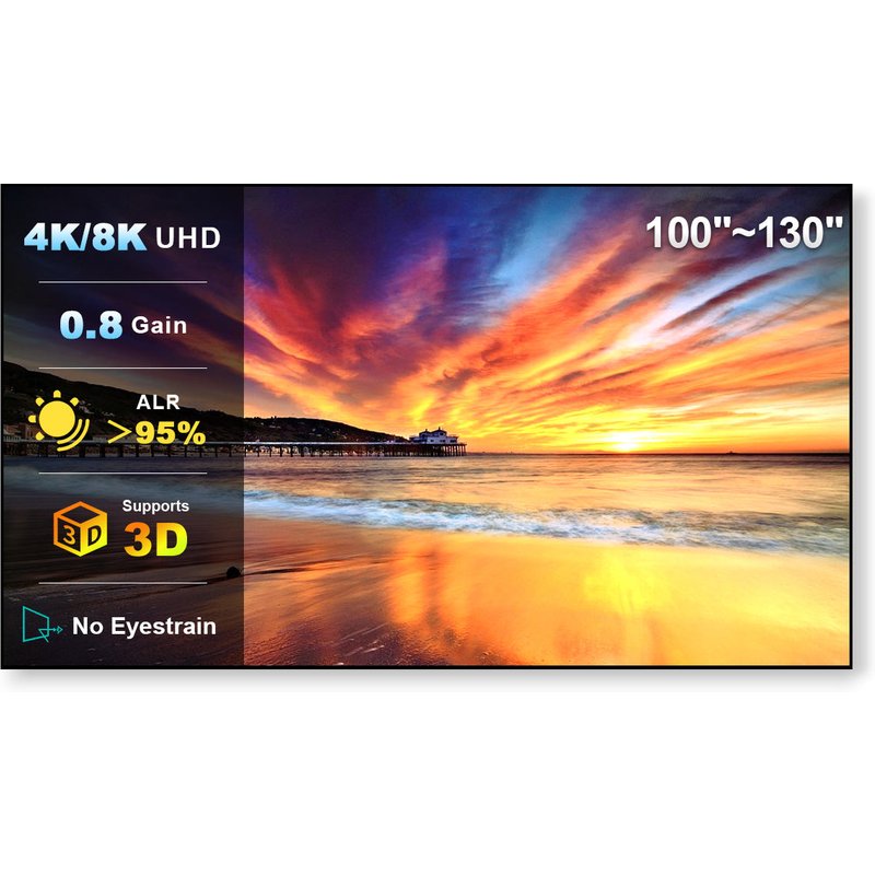 Écran de projecteur Lenticulaire ALR 4K 100"-130" NothingProjector — Écrans de projection