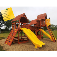 Playground One!® Turbo Deluxe Triple Shot Swing Set