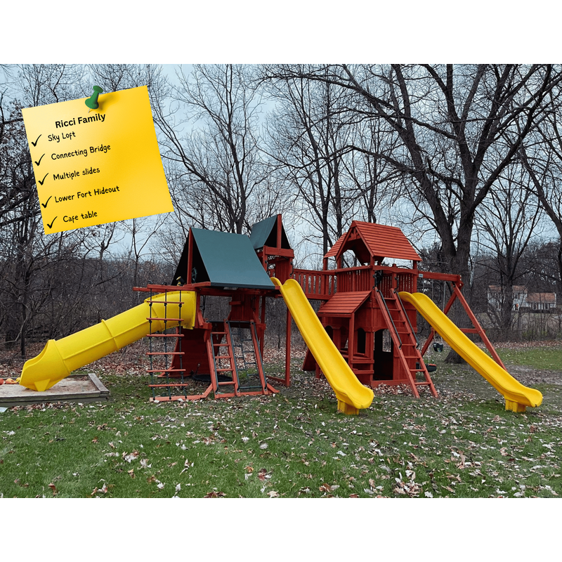 Playground One Extreme Deluxe Dual Hangout Swing Set — Playground & Swing Sets