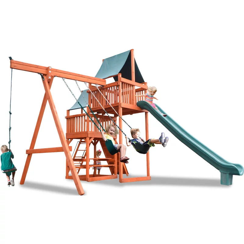 Turbo Original Fort Extreme - Bleu Jaune — Aires de jeu et balançoires