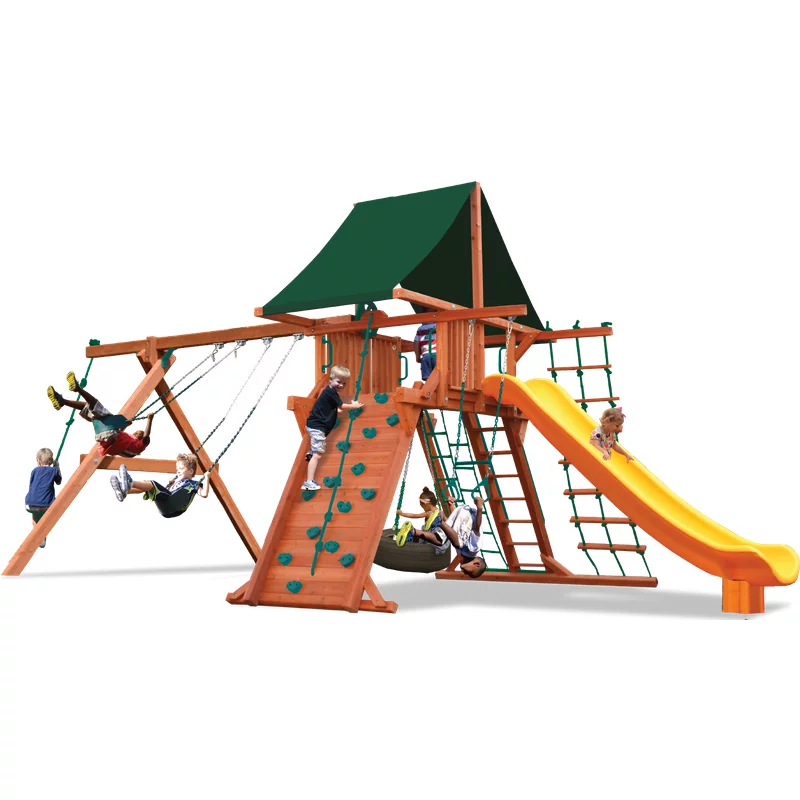 Playground One!® Supreme Playcenter Combo 2 - Blue Yellow — Playground & Swing Sets