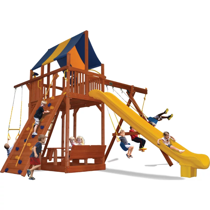 Playground One!® Extreme Fort Combo 2 with Picnic Table — Playground & Swing Sets