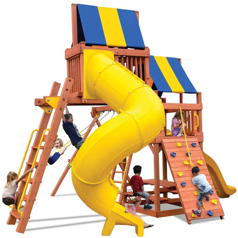 Turbo Original Fort Combo 5 - Bleu Jaune — Aires de jeu et balançoires