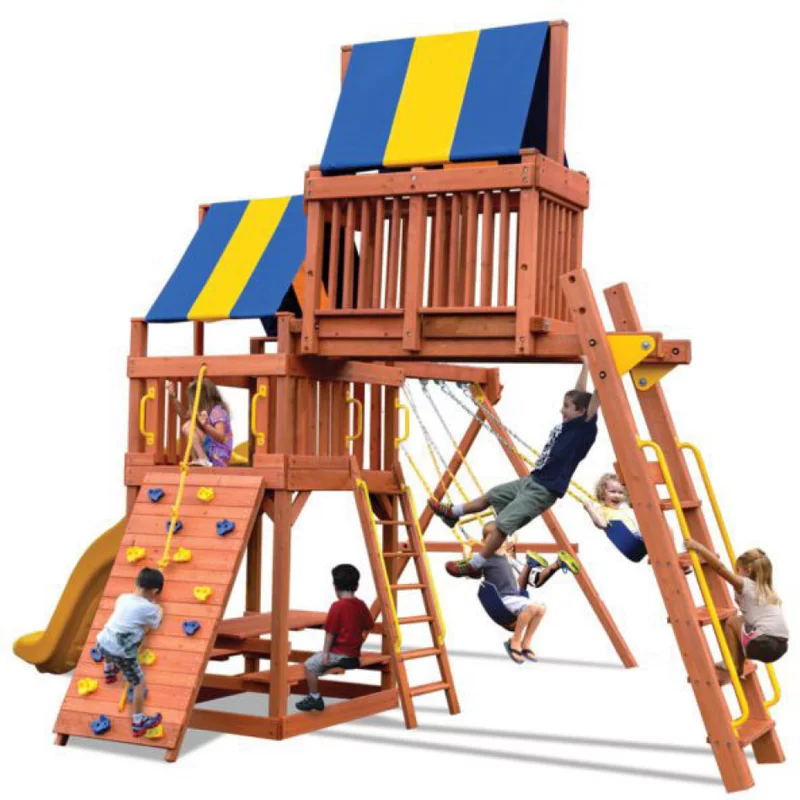 Turbo Original Fort Combo 4 - Bleu Jaune — Aires de jeu et balançoires