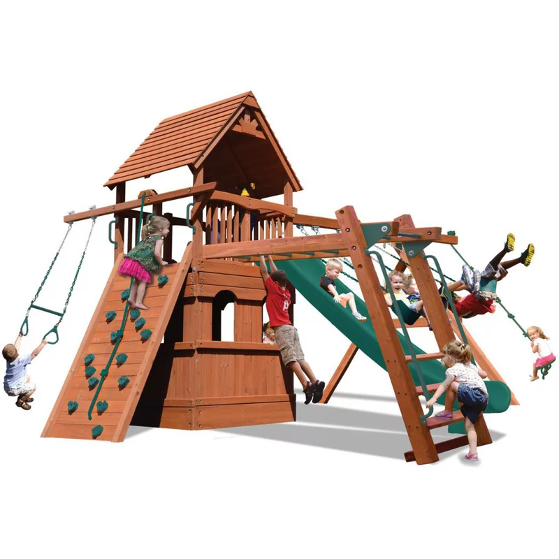 Playground One!® Supreme Fort Combo 3 Lower Level Playhouse — Playground & Swing Sets