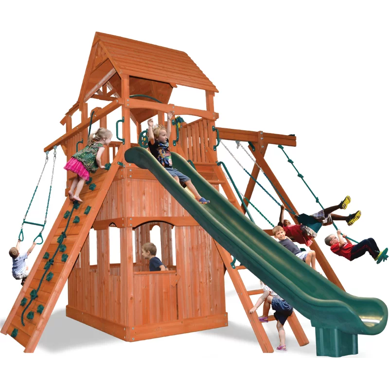 Playground One!® Fort Extrême - Bleu Jaune — Aires de jeu et balançoires