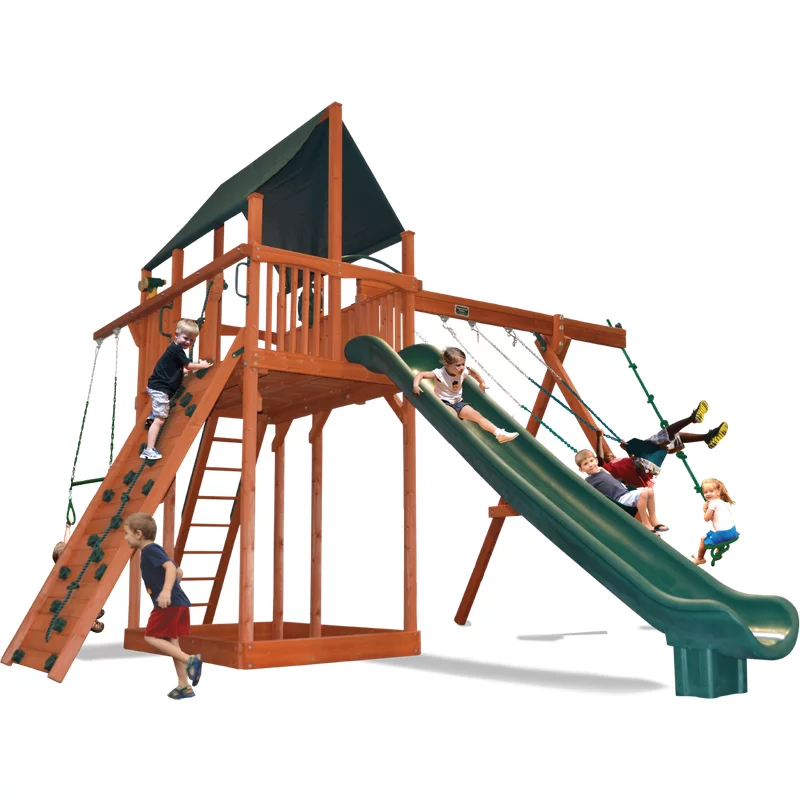 Playground One!® Extreme Fort Combo 2 - Blue Yellow — Playground & Swing Sets
