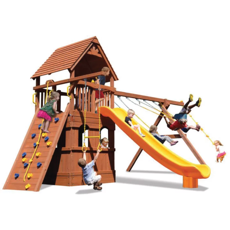 Fort Supreme Playground One!® avec Maison de Jeu au Niveau Inférieur — Aires de jeu et balançoires