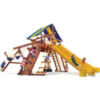Extreme Playcenter Double Trouble - Vert solide avec glissades — Aires de jeu et balançoires