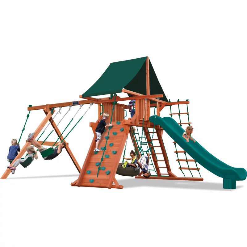 Playground One!® Supreme Playcenter Combo 2 - Green Machine — Playground & Swing Sets