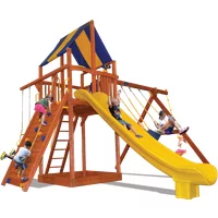Playground One!® Supreme Fort Combo 2 - Green with Slide