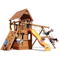 Playground One!® Deluxe Fort with Playhouse