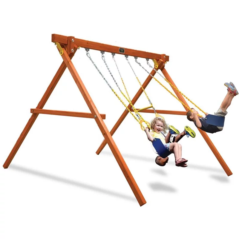 Playground One!® Ensemble de balançoires Triple Swing Gym — Aires de jeu et balançoires