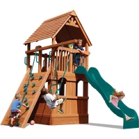 Deluxe Fort Jr. Playhouse with Lower Enclosure - Blue Yellow