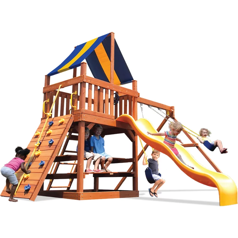 Playground One!® Original Fort with 2 Position Swingbeam — Playground & Swing Sets