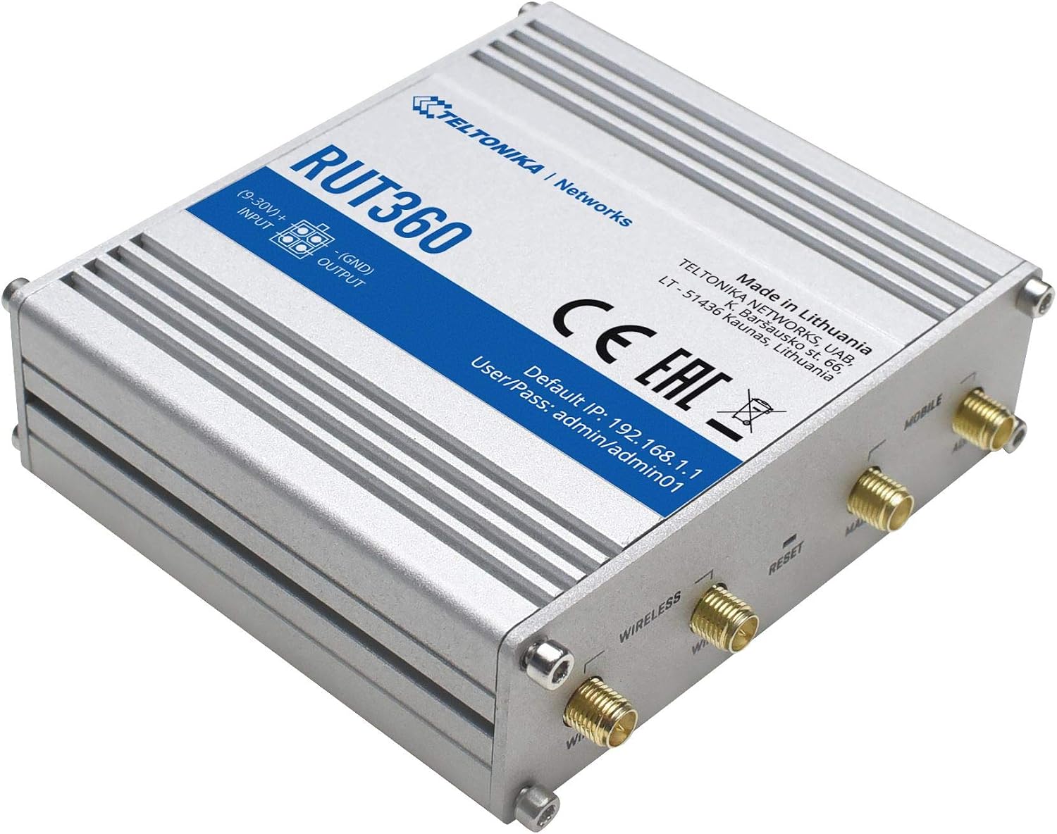 Teltonika RUT360 4G LTE CAT6 Industrial Router + WiFi — Wifi Router