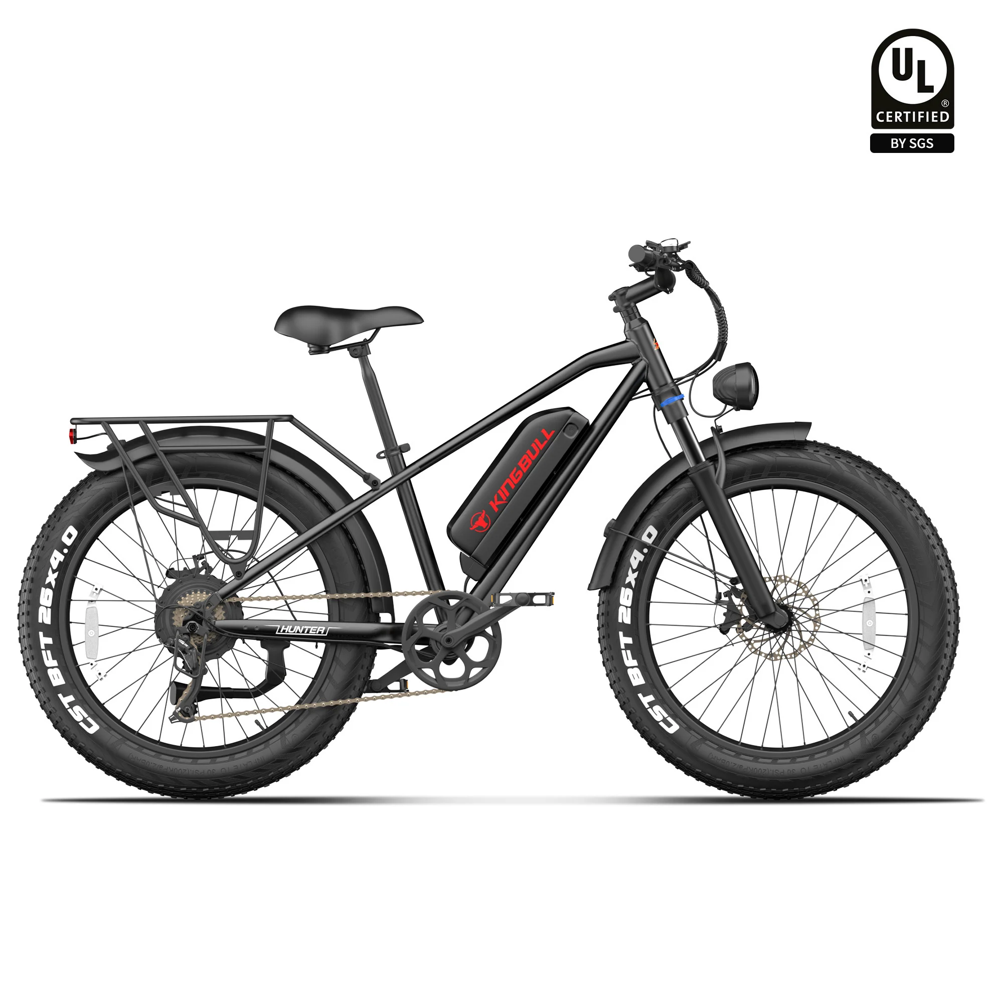 Open Box Ebikes - Kingbull Hunter2.0S (Black) - Grade B — Bike Accessories