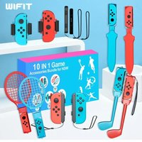 Ensemble d'accessoires de sport 10-en-1 pour Nintendo Switch — Accessoires de golf