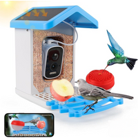 Mangeoire à oiseaux intelligente avec caméra - Solaire 2.5K 5MP HD — Accessoires pour oiseaux