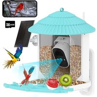 Mangeoire à oiseaux intelligente avec caméra et énergie solaire — Accessoires pour oiseaux