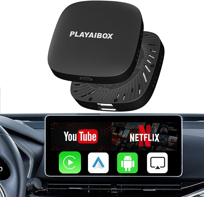 4 in 1 Magic Box 2.0 Wireless Carplay Adapter for iPhone and Android