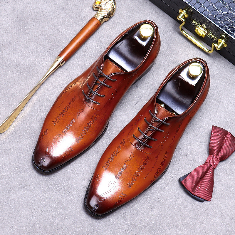 Chaussures en cuir formelles pour hommes — Chaussures décontractées pour hommes