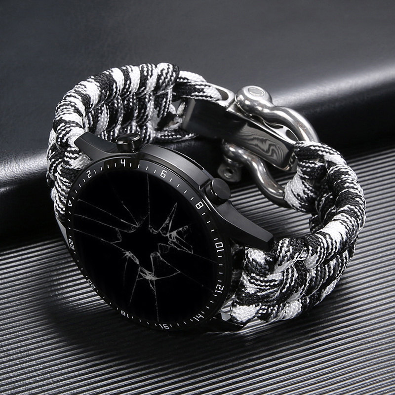 Bandoulière en nylon tressé pour montres Samsung Galaxy — Montres pour hommes