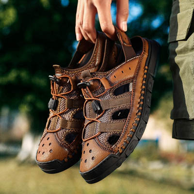 Men's Casual Large Size Open Toe Sandals — Mens Casual Shoes