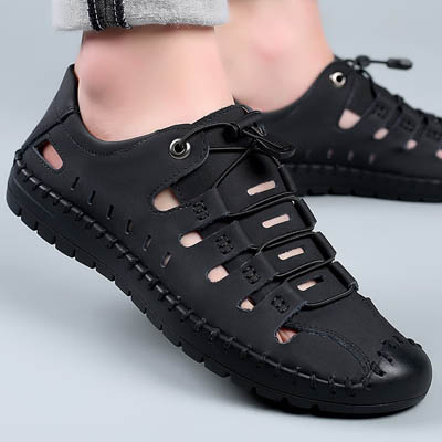 Leather Baotou Casual Sandals for Men — Mens Casual Shoes