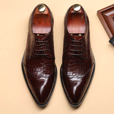 Chaussures de bureau à carreaux britanniques