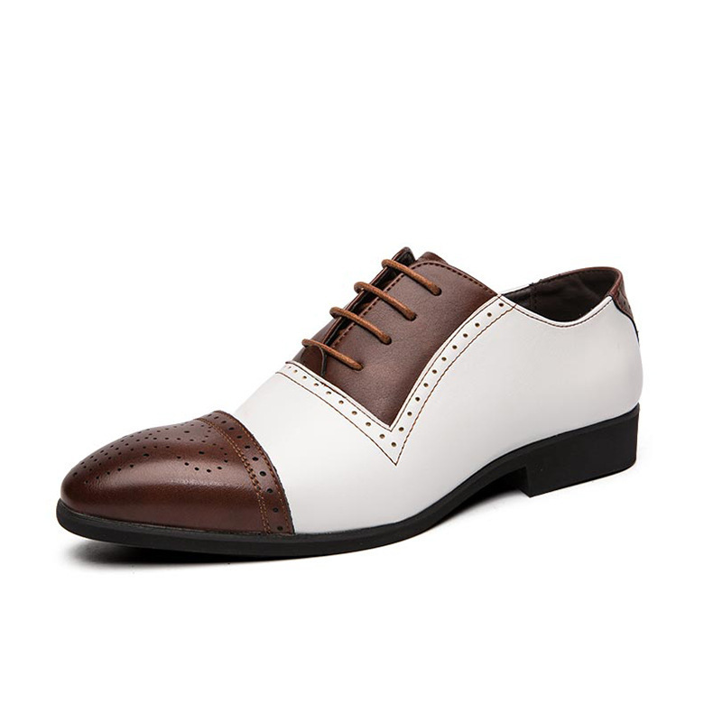 Souliers d'affaires en cuir Brock pour hommes — Chaussures décontractées pour hommes