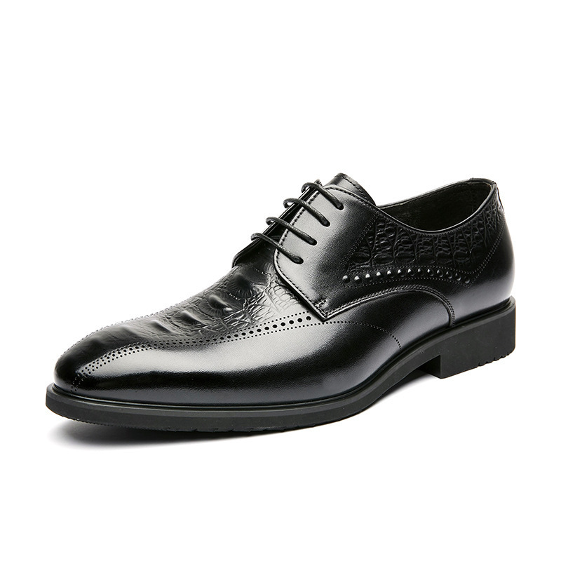 Carved Hollow Business Dress Shoes for Men — Mens Casual Shoes