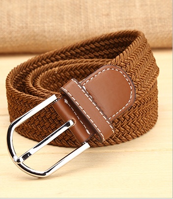 Ceinture Élastique Tissée pour Homme avec Boucle en D — Ceinture en cuir