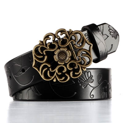 Ceinture en cuir de National Jeans pour femmes — Ceinture en cuir