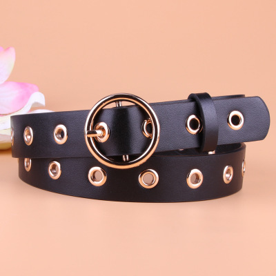 Ceinture œil avec boucle ronde pour femmes
