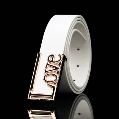 Ceinture Boucle Love pour Hommes et Femmes