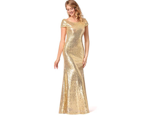 Robe longue pour femmes 2021, robe de demoiselle d'honneur avec sequins — Robes pour femmes