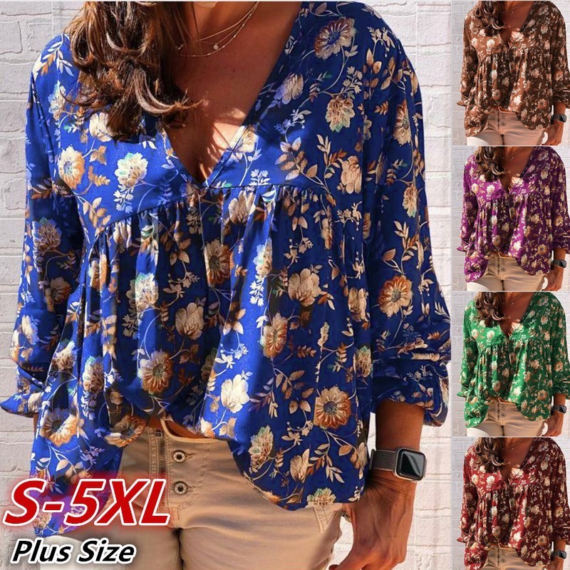 Personalized V-neck Long-Sleeve Women's Top — Fashion Accessories