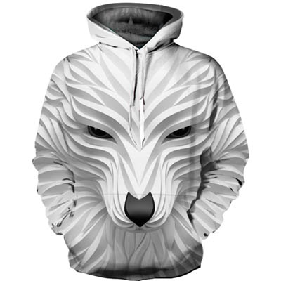 Hoodie à Manches Longues pour Hommes avec Imprimé Animal 3D — Sweats à capuche pour hommes