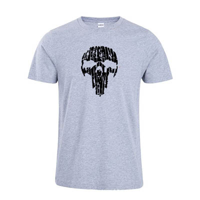 Sports Pur Coton Exercice Décontracté Imprimé Crâne Brisé — T-shirts pour hommes