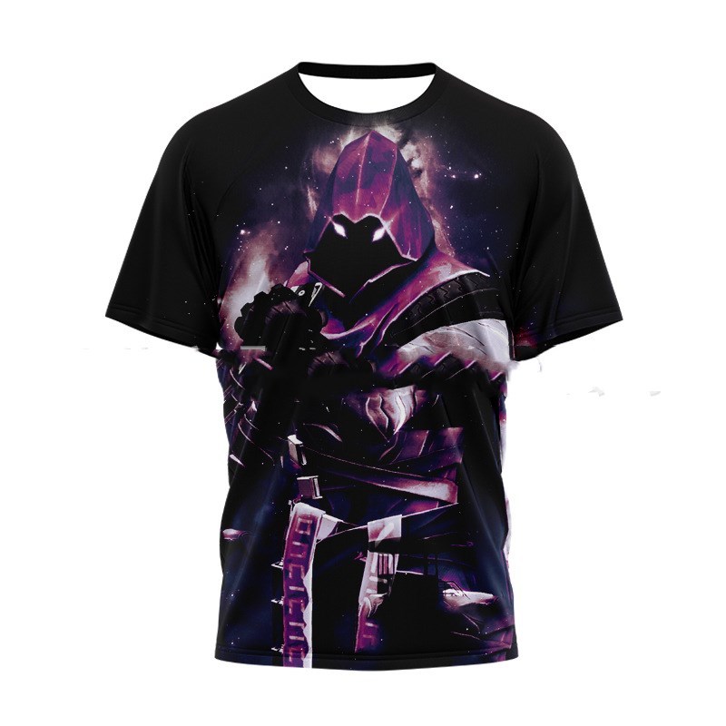 T-shirt Imprimé Col Rond à Manches Courtes