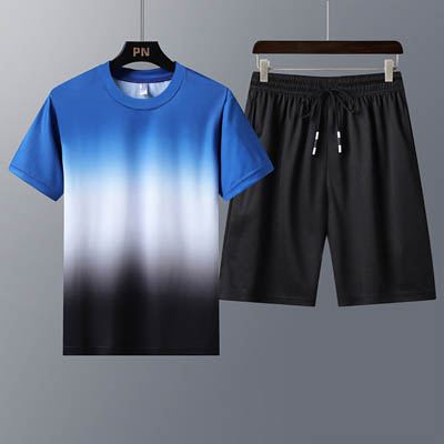 Ensemble de course pour hommes à col rond et manches courtes — T-shirts pour hommes